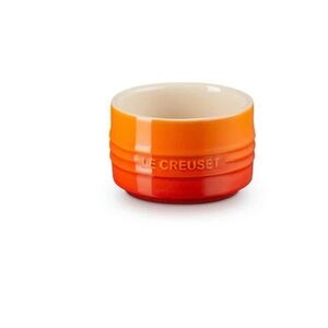 Le Creuset Vibrant Orange and Cream Ramekin